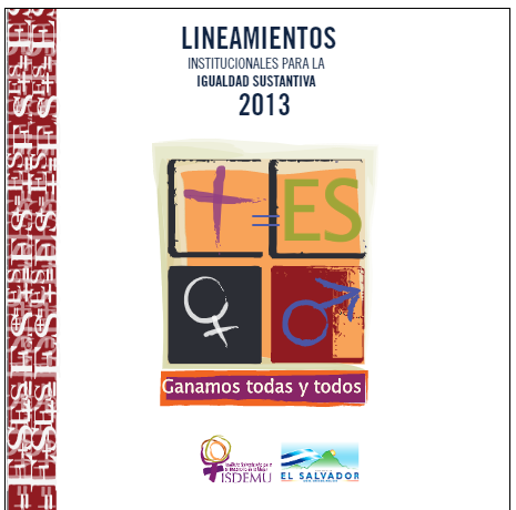 Lee más sobre el artículo Lineamientos Institucionales para la Igualdad Sustantiva 2013