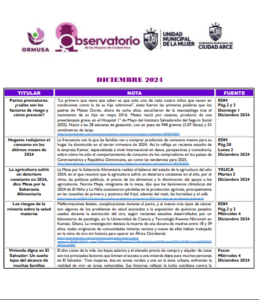 Lee más sobre el artículo Monitoreo de noticias – Diciembre 2024