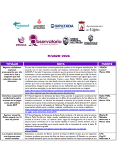 Lee más sobre el artículo Monitoreo de noticias – Marzo– 2026
