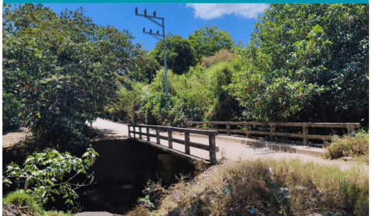 Lee más sobre el artículo Riesgo de inundaciones del río Agua Caliente en la comunidad San Andrés 1, Ciudad Arce