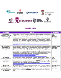Lee más sobre el artículo Monitoreo de noticias – Abril– 2026